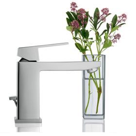 

Смеситель для раковины GROHE Eurocube, со средним изливом, сливной гарнитур