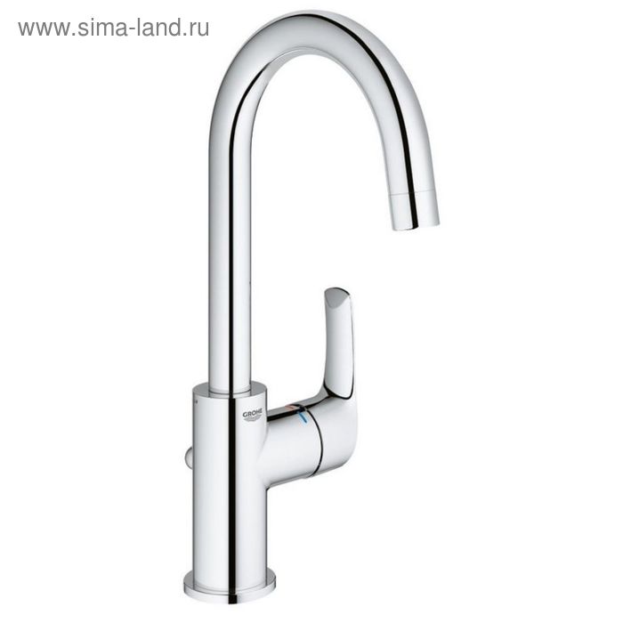 фото Смеситель для раковины grohe eurosmart new, со сливным гарнитуром, l-size