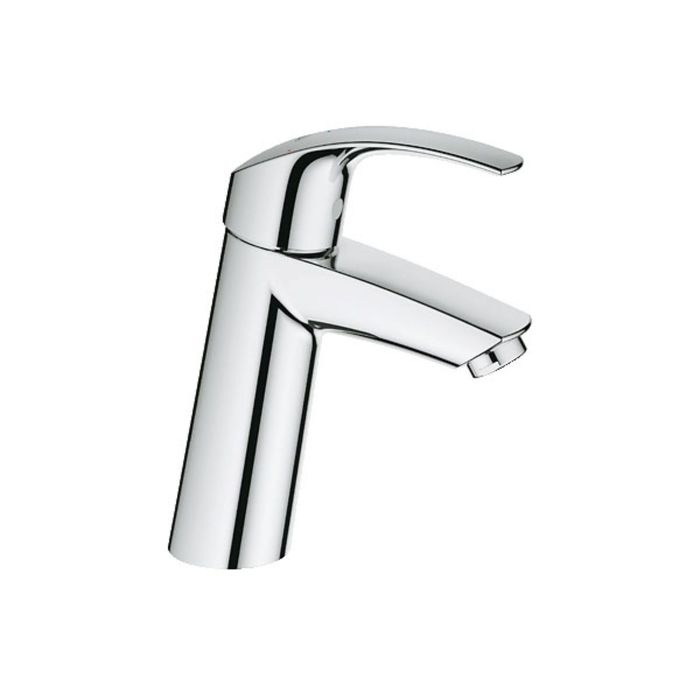 Смеситель для раковины GROHE Eurosmart, гладкий корпус, средний излив, с энергосберегающим картридже