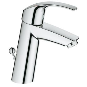

Смеситель для раковины GROHE Eurosmart, со сливн. гарнитуром, средний, литой излив