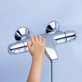 

Термостат для ванны GROHE Grohtherm 1000 ,1/2 двухвентильный, настенный монтаж