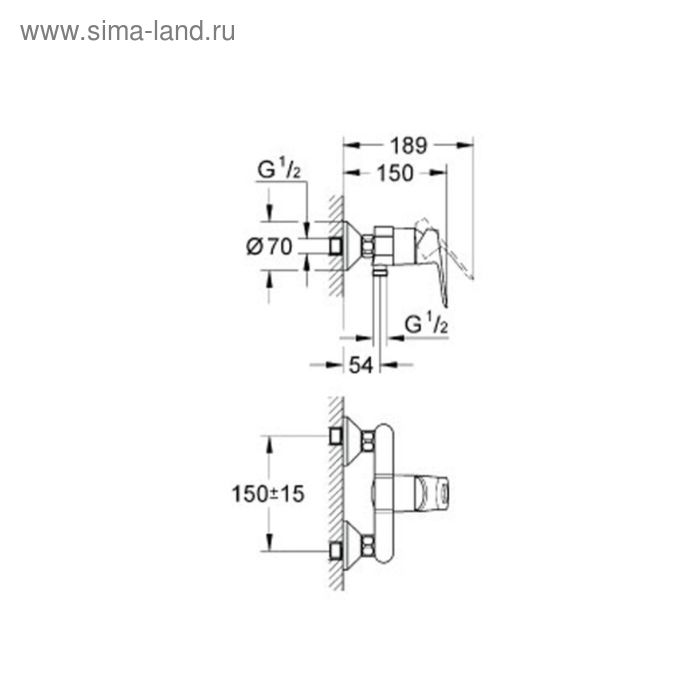 

Смеситель для душа GROHE BauLoop