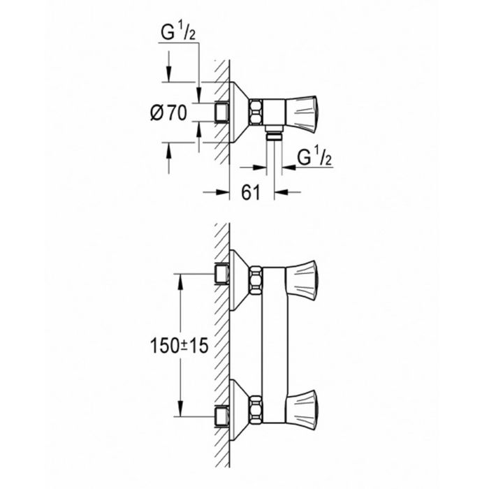 Смеситель для душа GROHE Costa L