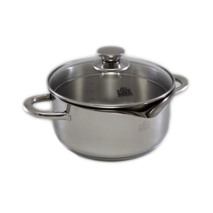 Кастрюля Cocktail, 20 x 9,5 см, 2,7 л, с крышкой, с индукционным капсульным дном