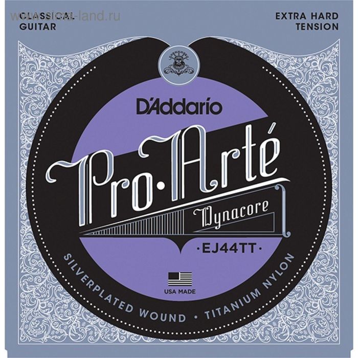 фото Струны для классической гитары d'addario ej44tt proarte dynacore титан, очень сильное натяжение 2 d`addario