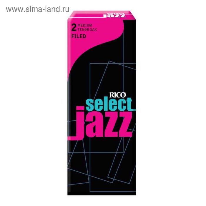 Трости для саксофона Rico RSF05TSX2M Select Jazz тенор, размер 2, средние (Medium), 5шт