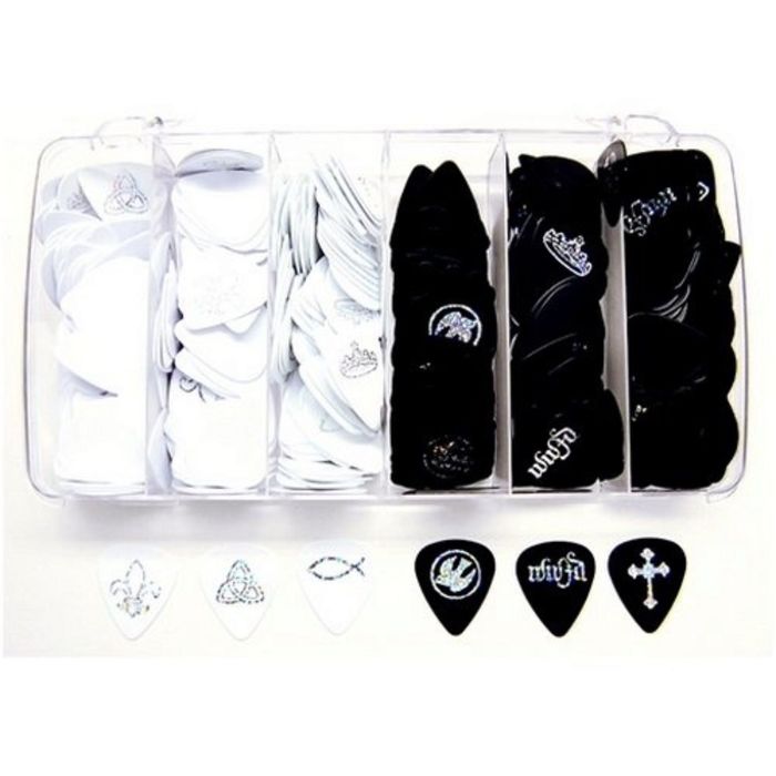 Коробка медиаторов D'Andrea CHR1 CHRISTIAN 432шт, включает 3 толщины