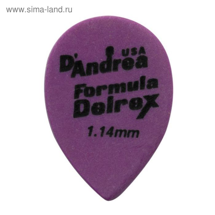 Медиаторы D`Andrea RD358-114 Formula Delrex  72шт, маленькая капля, матовая поверхность