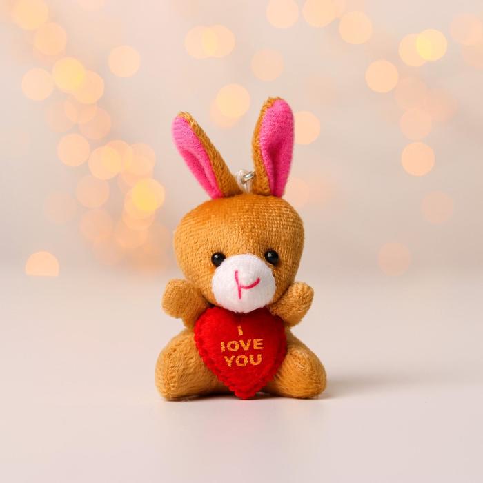 Подвеска «Заяц с сердцем», цвета МИКС подвеска кукла инна с сердцем в ручках виды микс