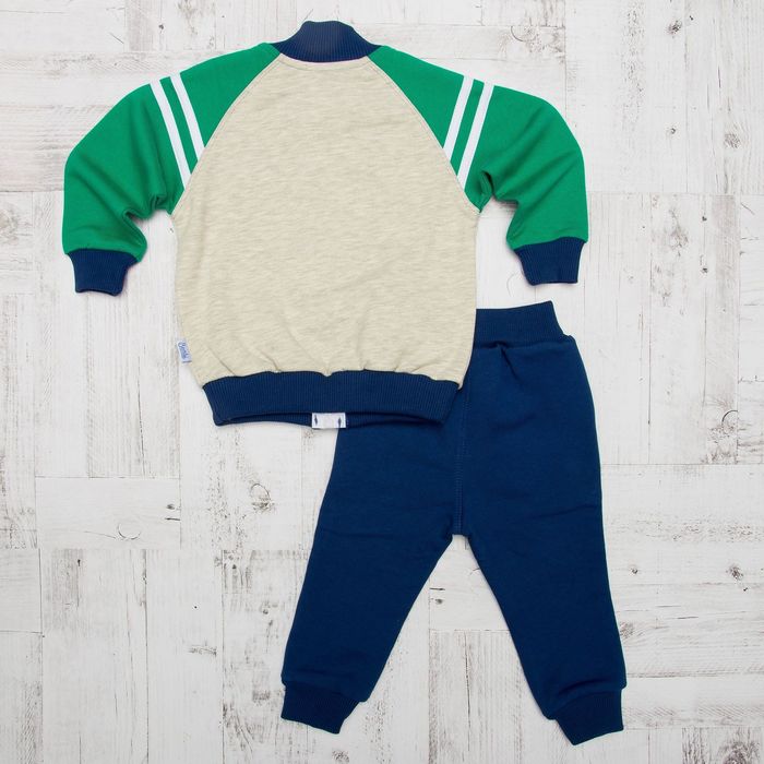 Костюм для мальчика, рост 86 см, цвет синий с серым КС542_М