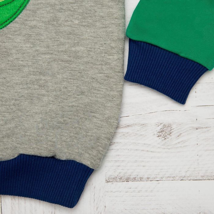 Джемпер для мальчика, рост 92 см, цвет синий с серым ДЖ149_М