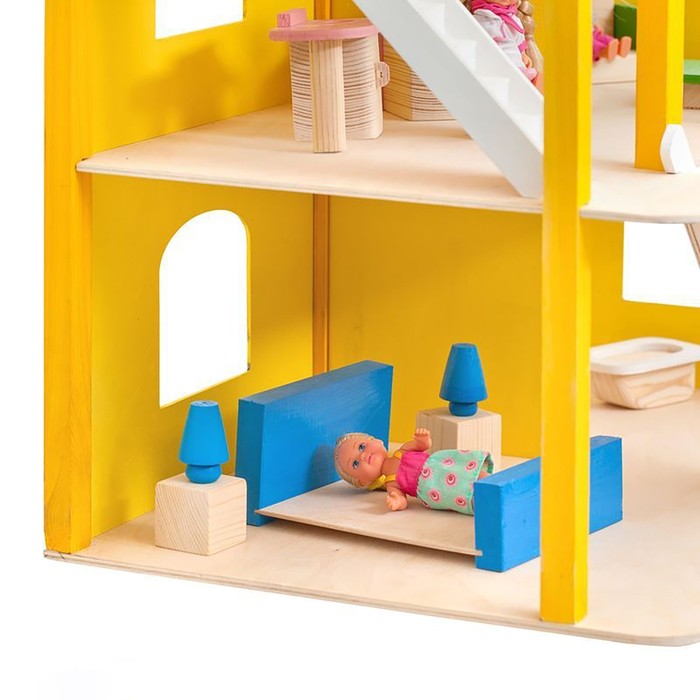 Кукольный домик "Солнечная Ривьера", с мебелью, 21 предмет