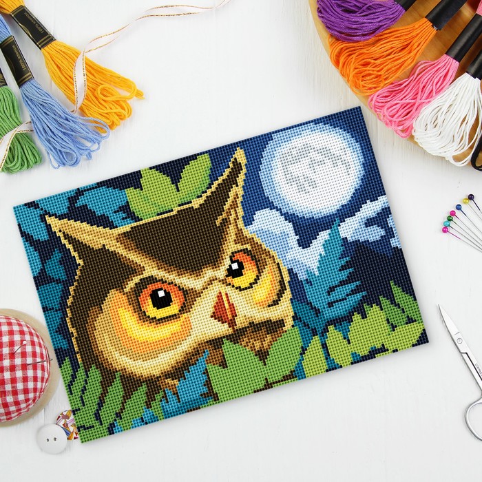 Вышивка крестиком "Сова", 25 х 35 см