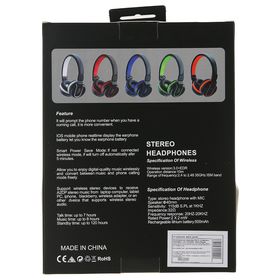 

УЦЕНКА Беспроводные наушники HQ-3, скл-е, мик-н, слот microSD, черно-белые