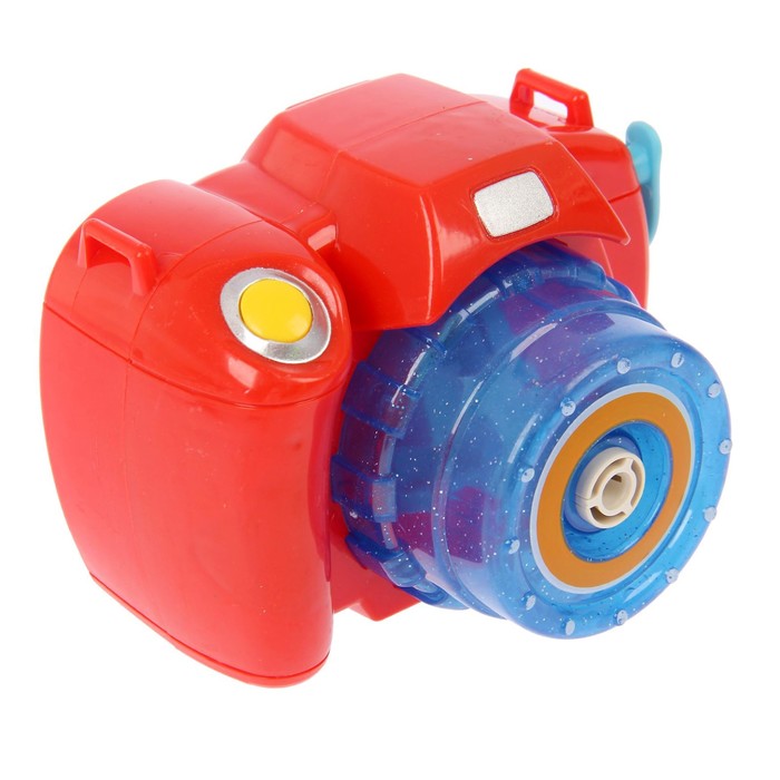 Генератор мыльных пузырей "Фотоаппарат", в наборе мыльный раствор