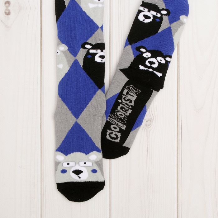 Колготки детские махровые Collorista "Мишки", 92-98 см, 2-3 года