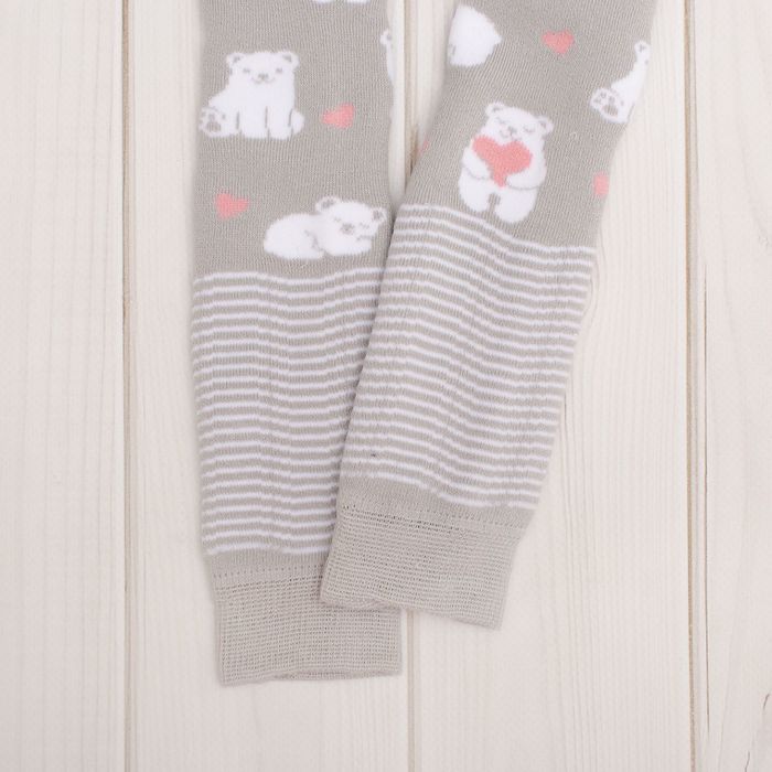 Леггинсы детские махровые Collorista "Мишка", 92-98 см, 2-3 года