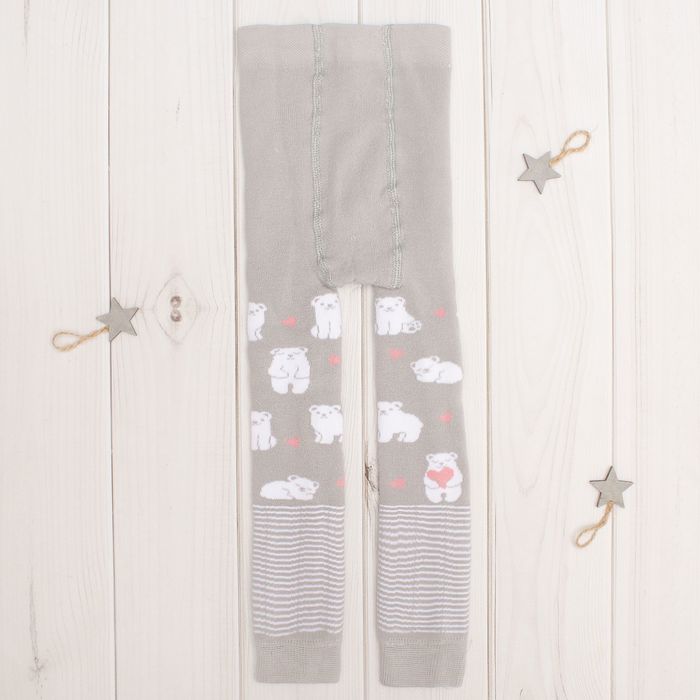 Леггинсы детские махровые Collorista "Мишка", 92-98 см, 2-3 года