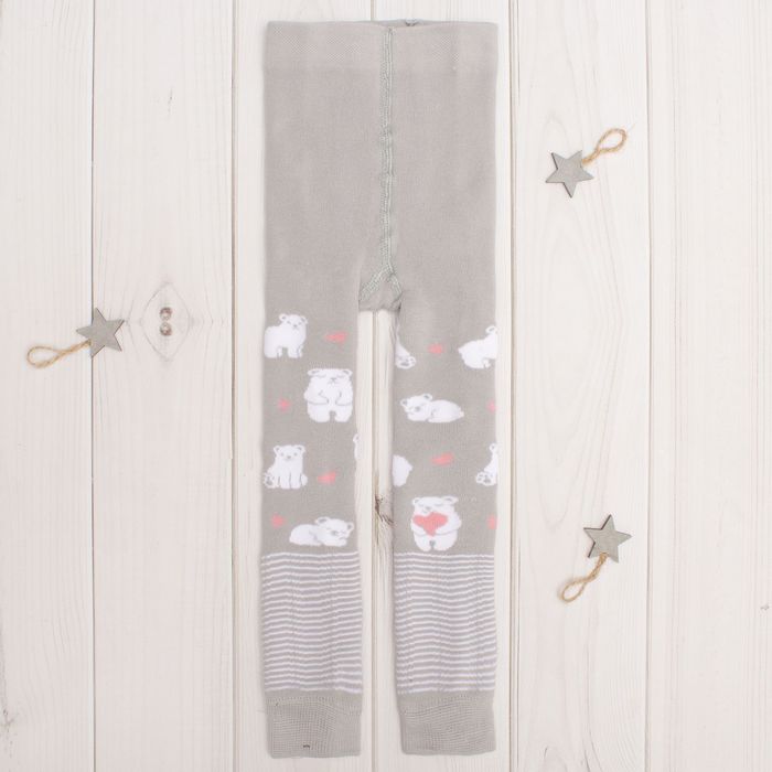Леггинсы детские махровые Collorista "Мишка", 104-110 см, 4-5 лет