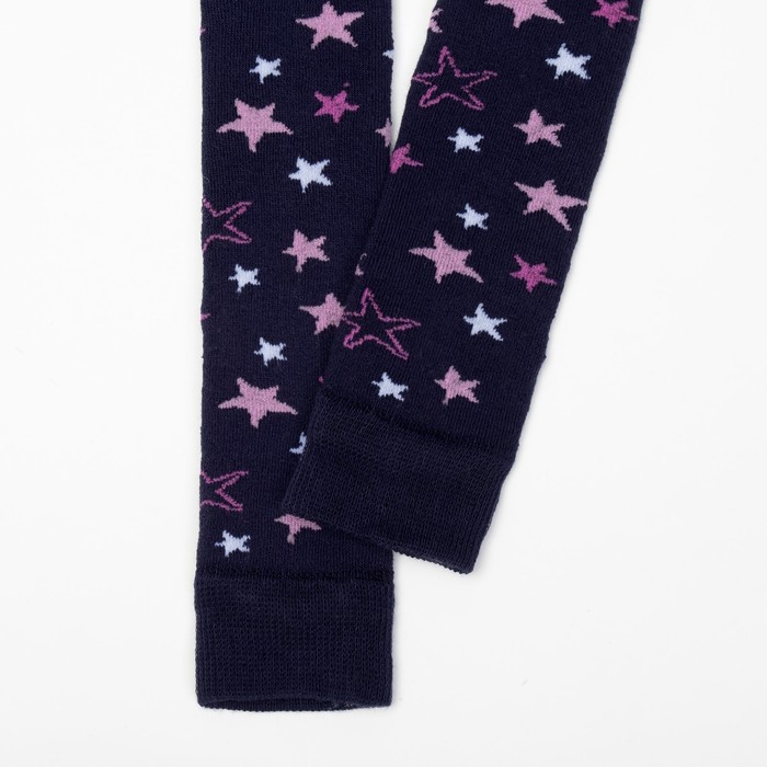 Леггинсы детские махровые Collorista "Звёзды", 116-122 см, 6-7 лет