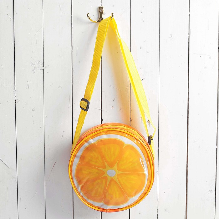 Сумочка детская "Весёлый апельсин", круглая, 15 см