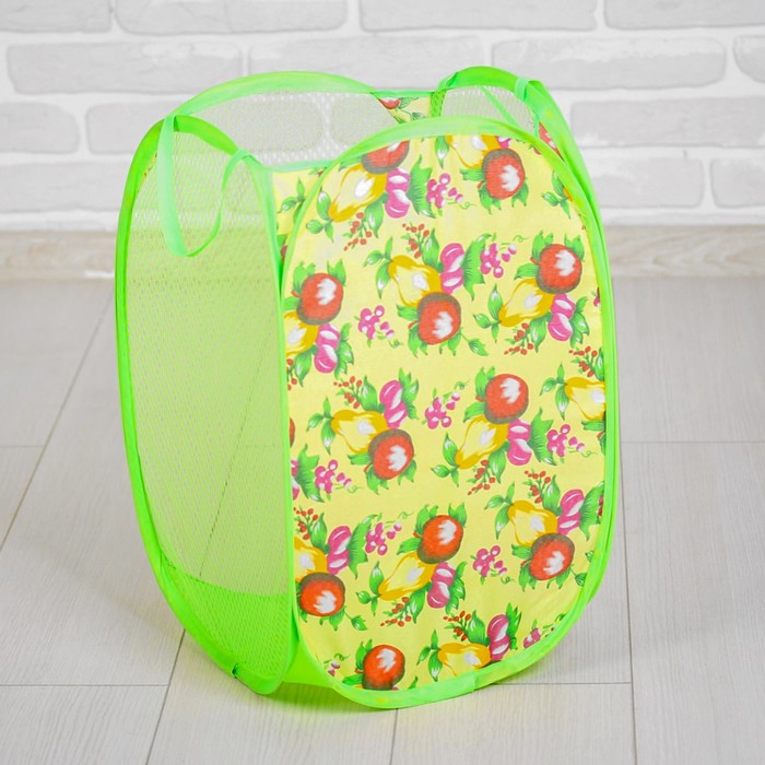 Корзина для игрушек "Фрукты", зеленая