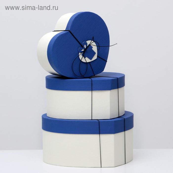 

Набор коробок 3 в 1 "Сердце", синий, 30 х 28 х 14 - 22 х 20 х 10 см