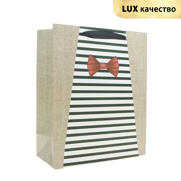 Пакет подарочный "С бантиком", 18 х 8,5 х 21 см