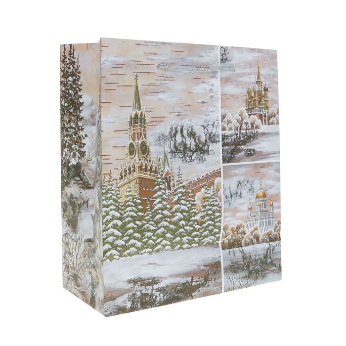 Пакет подарочный "Кремль", 26 х 10 х 32 см