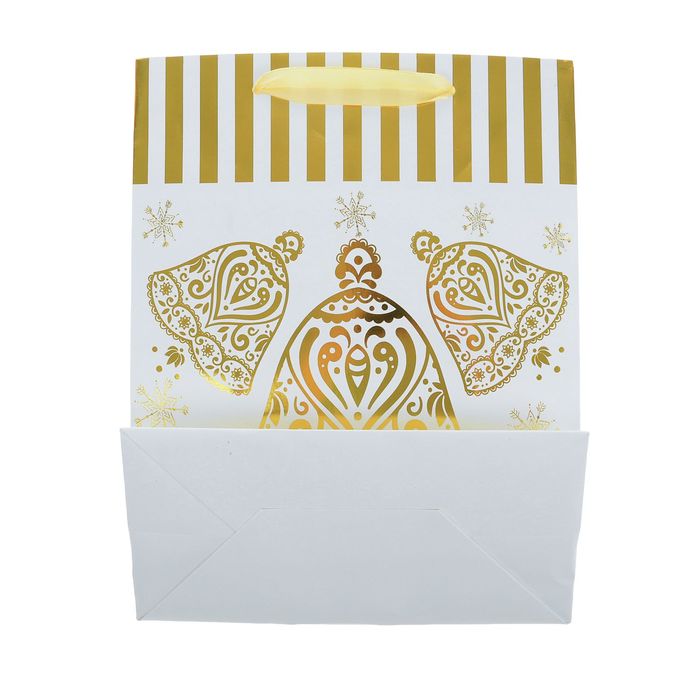 Пакет подарочный "Колокольчик", люкс, 21 х 10 х 26 см