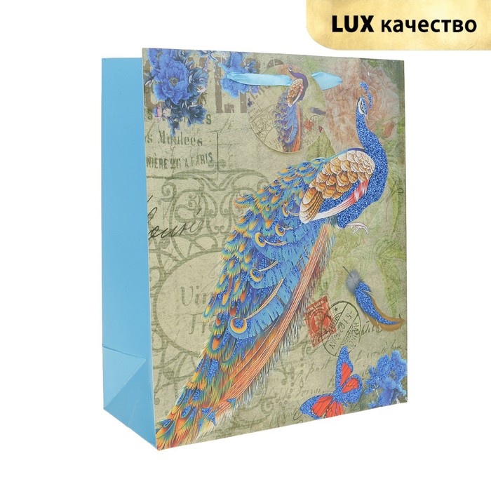Пакет подарочный "Жар-птица", люкс, 26 х 10 х 32 см