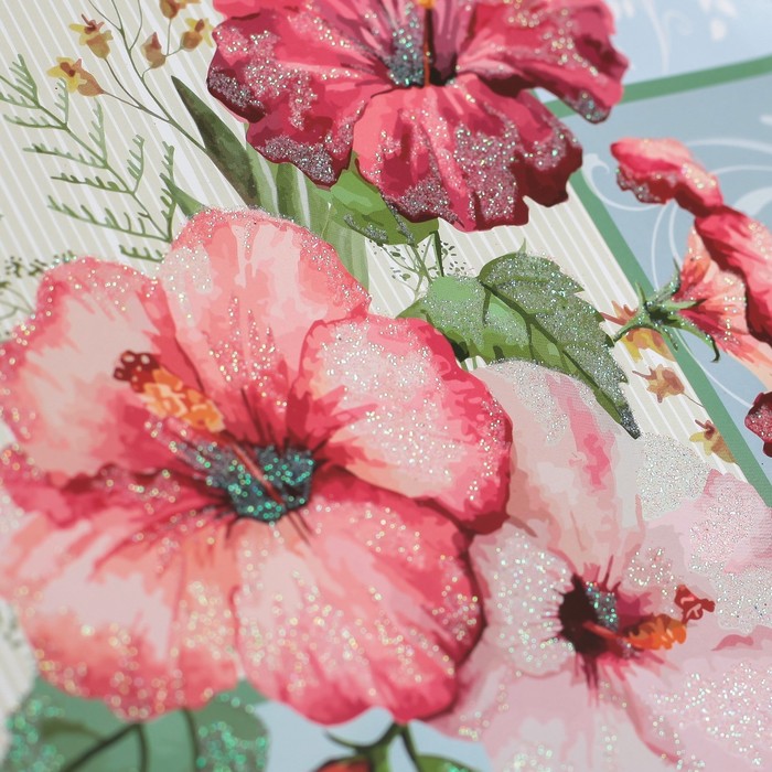 Пакет подарочный "Нежный букет", люкс, 26 х 10 х 32 см