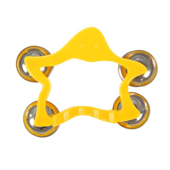 Игрушка музыкальная бубен "Звёздочка", МИКС