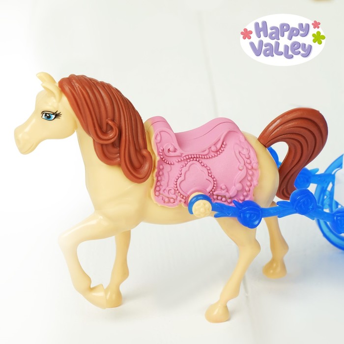 Карета для кукол «Сказочная карета» с куклой, световые и звуковые эффекты