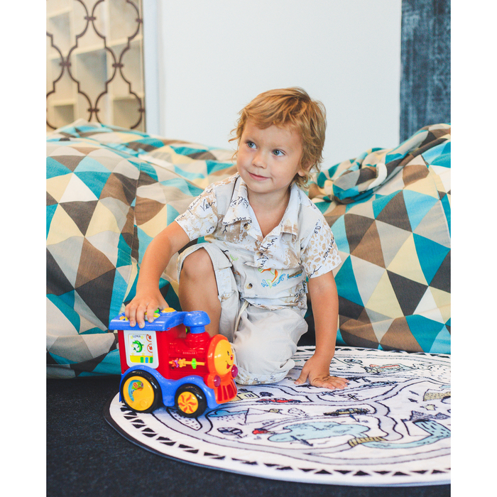 Игрушка развивающая «Весёлый паровозик» с обучающими карточками, световые и звуковые эффекты