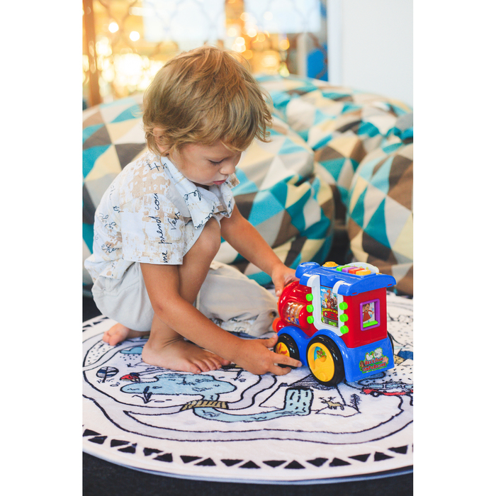 Игрушка развивающая «Весёлый паровозик» с обучающими карточками, световые и звуковые эффекты