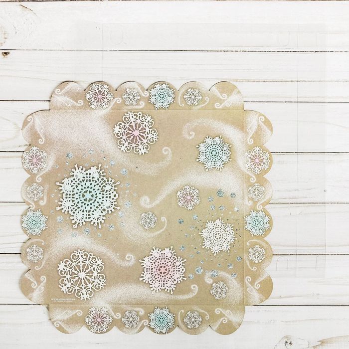 Коробка для кондитерских изделий с PVC крышкой «Чудеса», 21 х 21 х 3 см