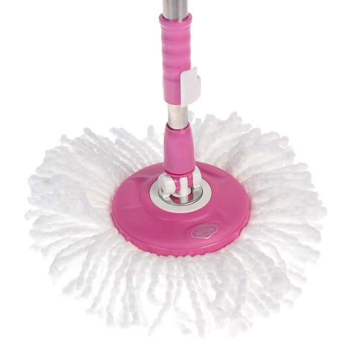 Набор для уборки: швабра, ведро с металлической центрифугой, насадки PVA и микрофибра МИКС