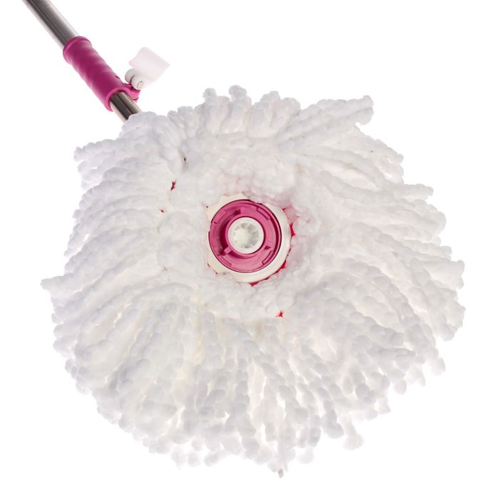 Набор для уборки: швабра, ведро с металлической центрифугой, насадки PVA и микрофибра МИКС