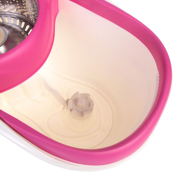 Набор для уборки: швабра, ведро с металлической центрифугой, насадки PVA и микрофибра МИКС