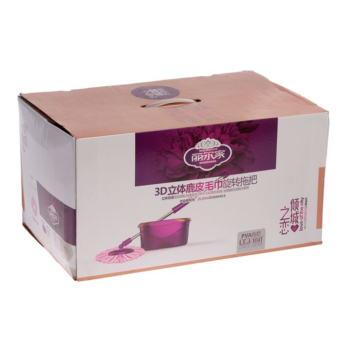 Набор для уборки: швабра, ведро с металлической центрифугой, насадки PVA и микрофибра МИКС