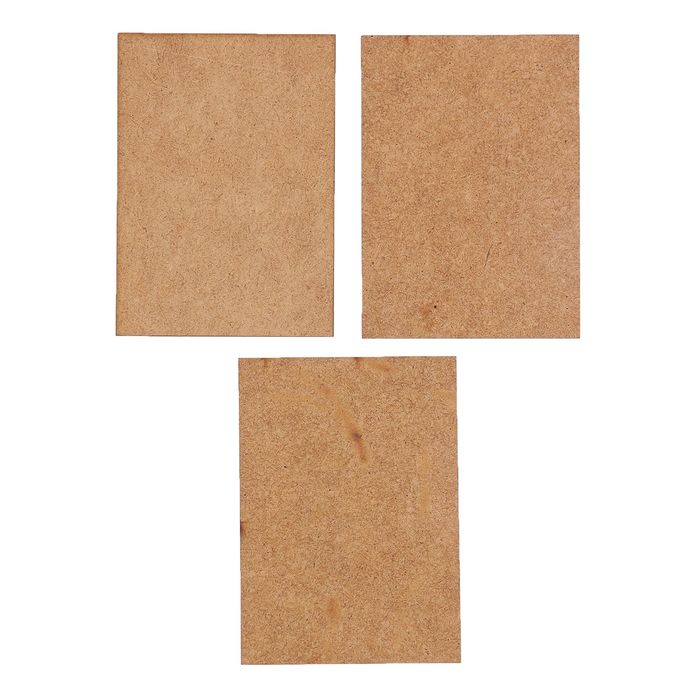 Декоративный элемент для творчества "Прямоугольник" набор 3 шт,  8х11 см (ДЕК-414)