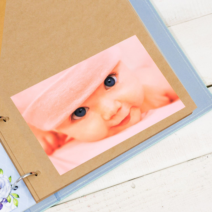 Фотокнига на кольцах "Наше маленькое счастье", экокожа