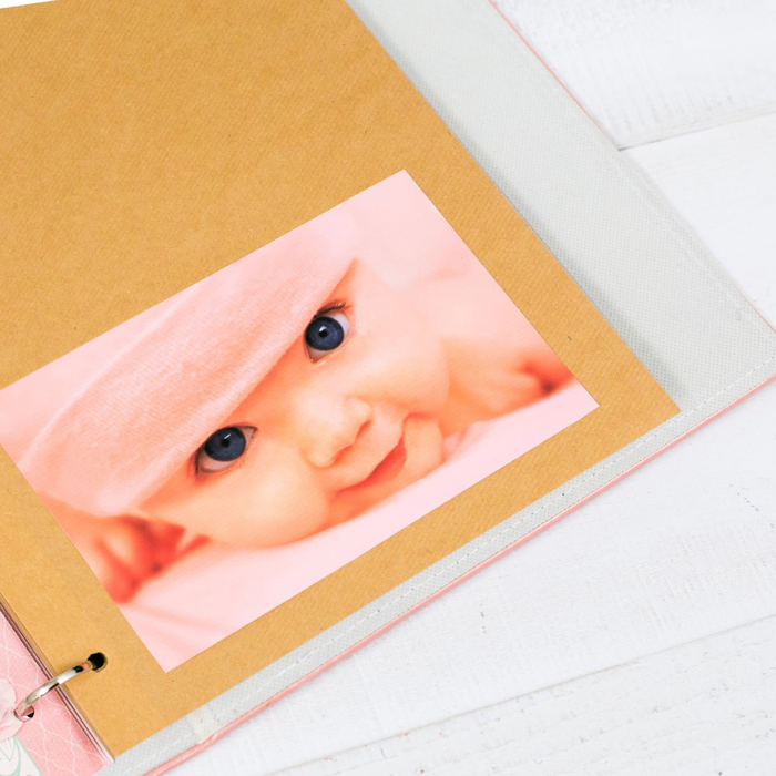 Фотокнига на кольцах "Наше маленькое счастье", экокожа