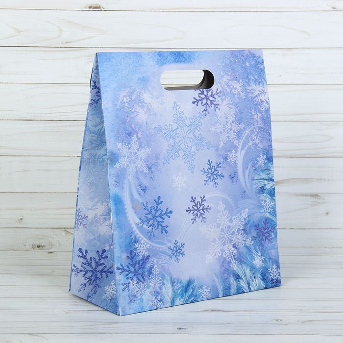 Пакет подарочный «Счастливого Нового Года и Рождества», 26 × 32 × 12 см