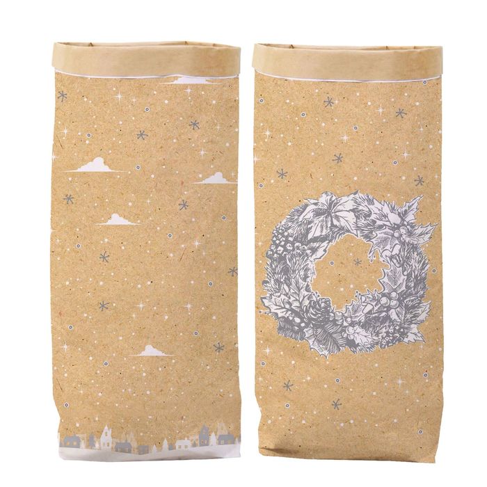 Пакет крафтовый «Уютный дом», 32 х 64 х 16 см