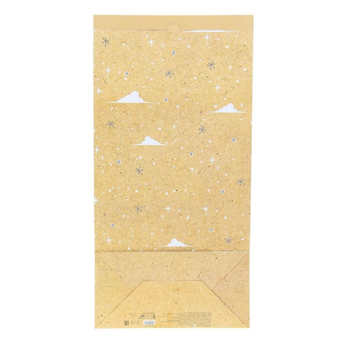 Пакет крафтовый «Уютный дом», 32 х 64 х 16 см