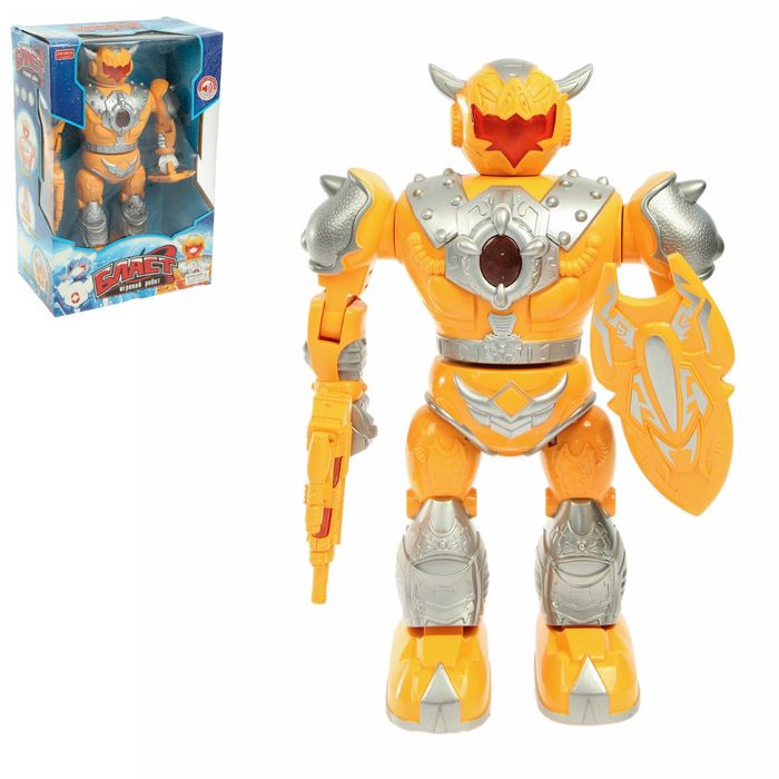 Робот «Бласт», световые эффекты, русская озвучка, работает от батареек