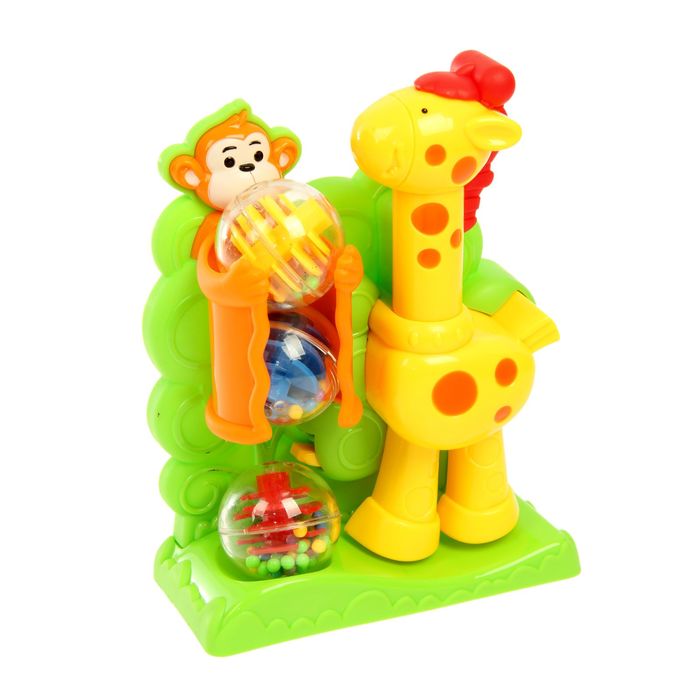 Игрушка развивающая "Озорной жирафик", МИКС