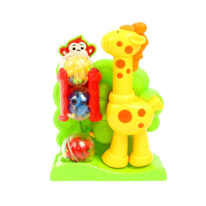 Игрушка развивающая "Озорной жирафик", МИКС